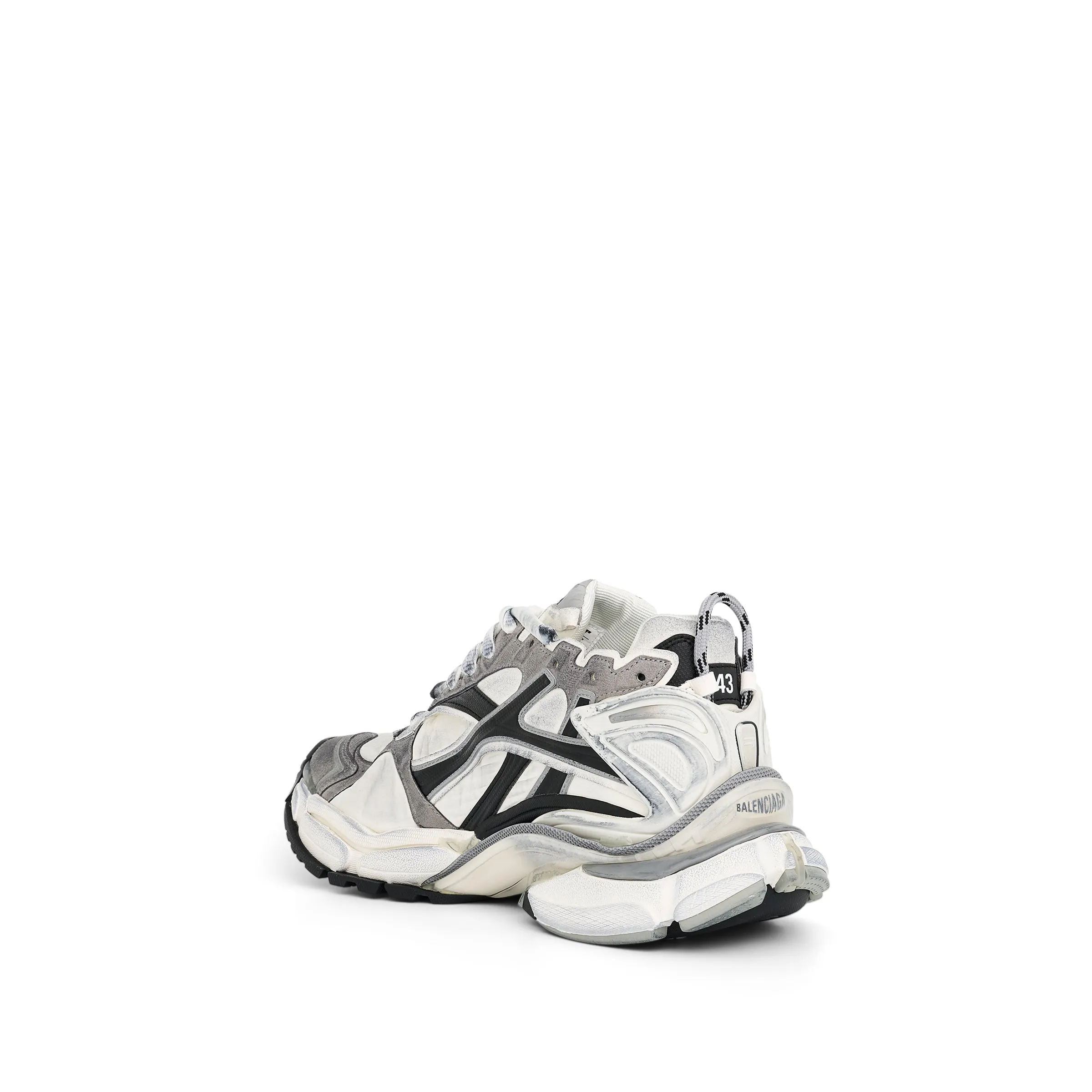 Runner Sneaker in Grey/White/Black sold by MARAIS product image thumbnail 3