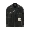 Amateur Sewn Aged Shirt in Black sold by MARAIS