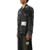 Amateur Sewn Aged Shirt in Black sold by MARAIS