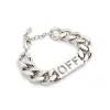 Logo Chain Colour Bracelet In Colour Silver sold by MARAIS
