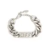 Logo Chain Colour Bracelet In Colour Silver sold by MARAIS