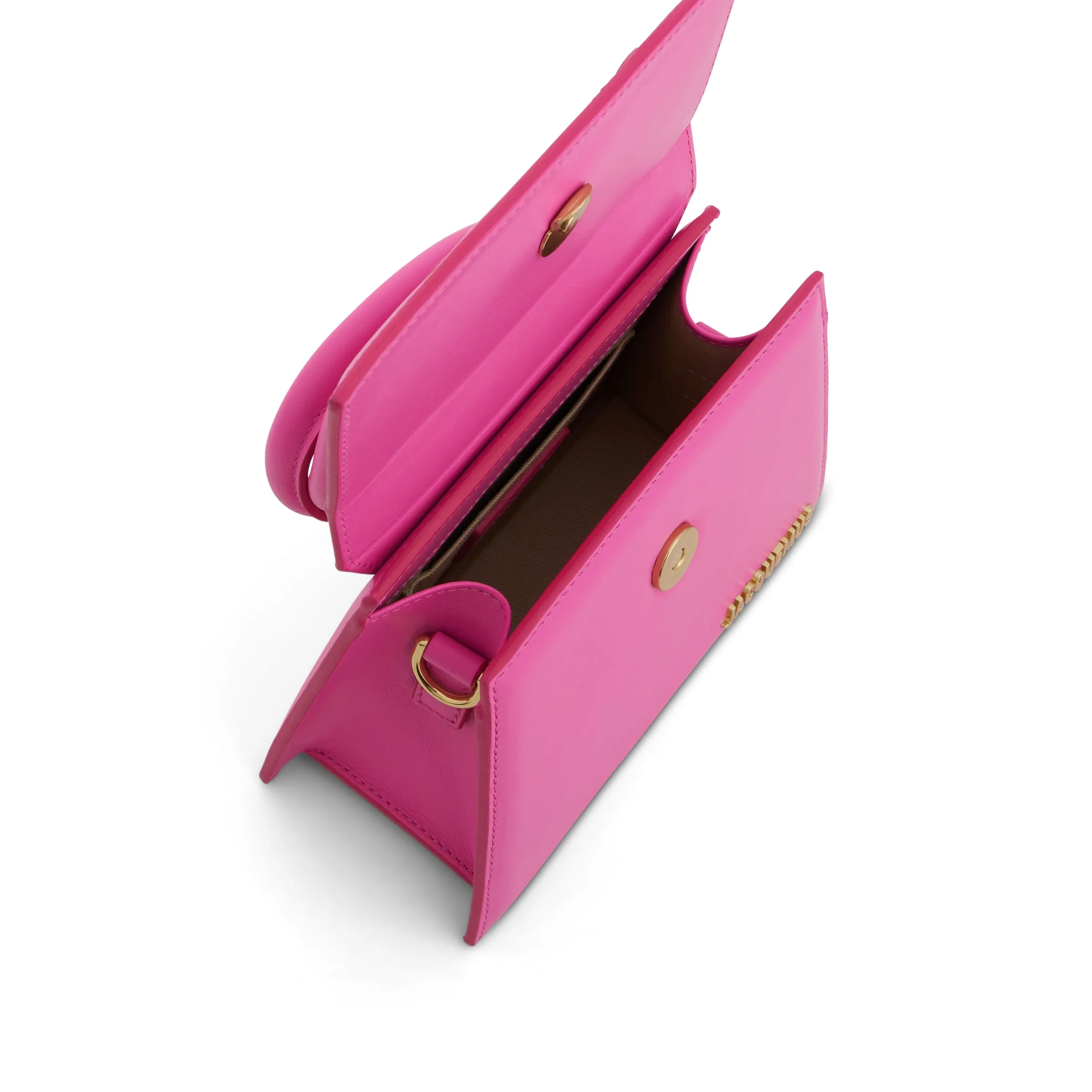 Le Chiquito Noeud Leather Bag in Neon Pink sold by MARAIS product image thumbnail 4