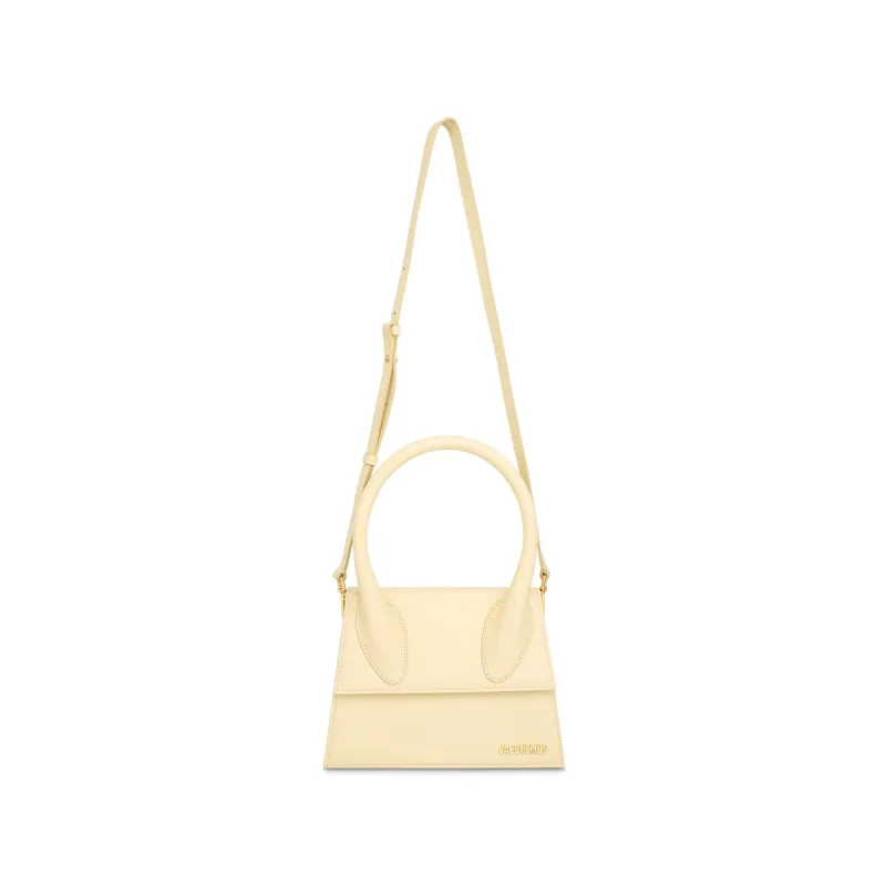 Le Grand Chiquito Leather Bag in Ivory sold by MARAIS