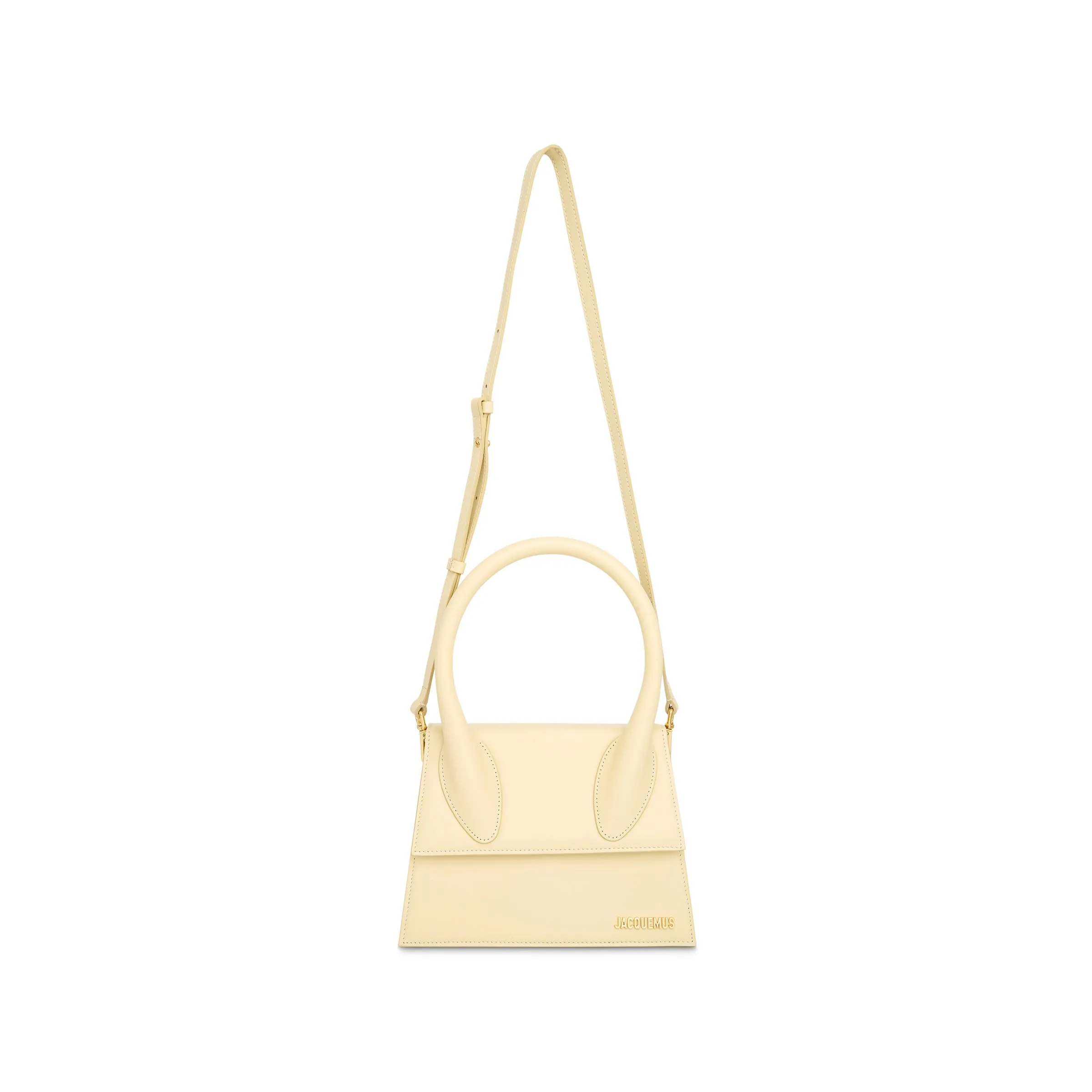 Le Grand Chiquito Leather Bag in Ivory sold by MARAIS