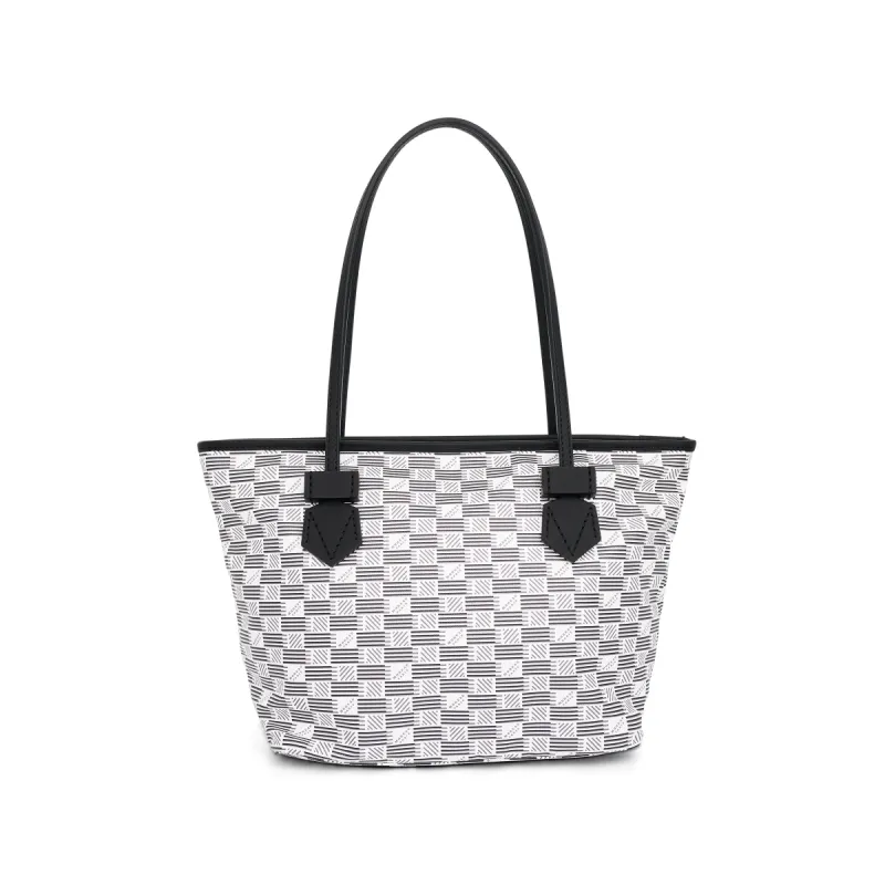 Saint Tropez Tote Bag SM with Zip in White sold by MARAIS