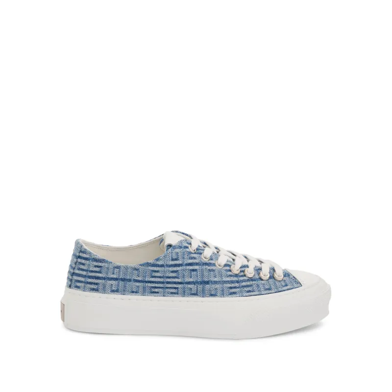 City Low Sneaker 4G Denim in Light Blue sold by MARAIS