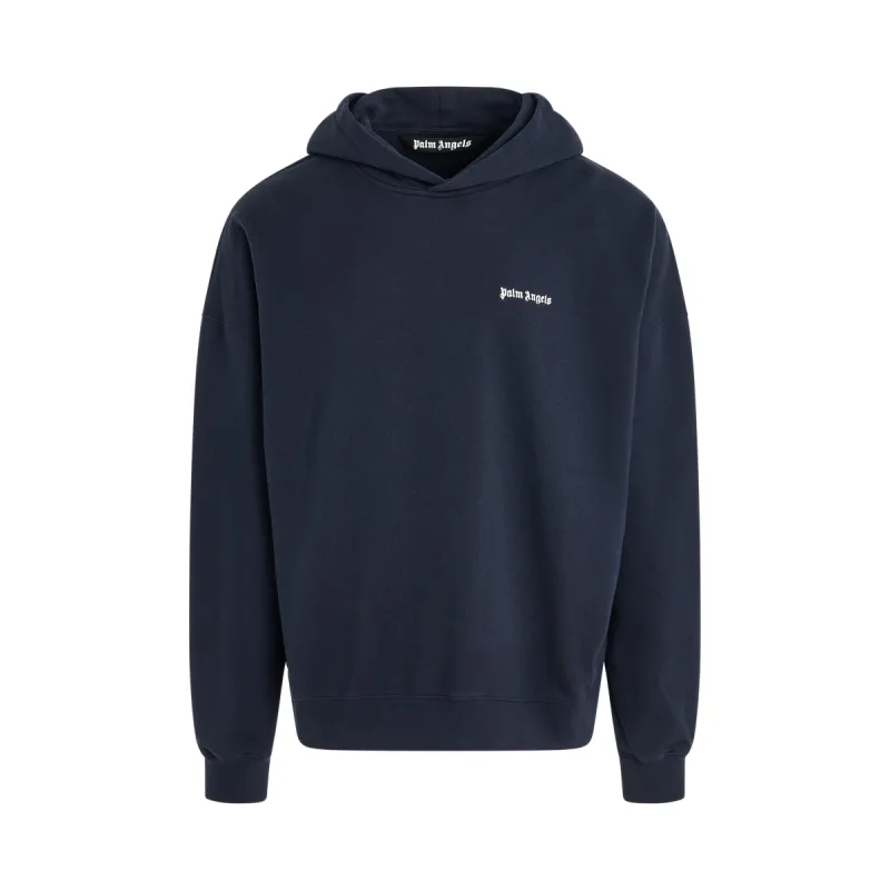 B Classic Logo Hoodie in Navy Blue sold by MARAIS