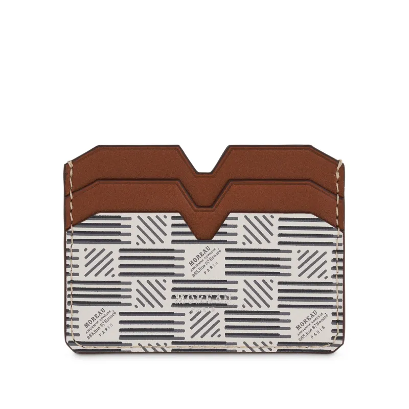 CM 4CC Cardholder in White/Brown sold by MARAIS