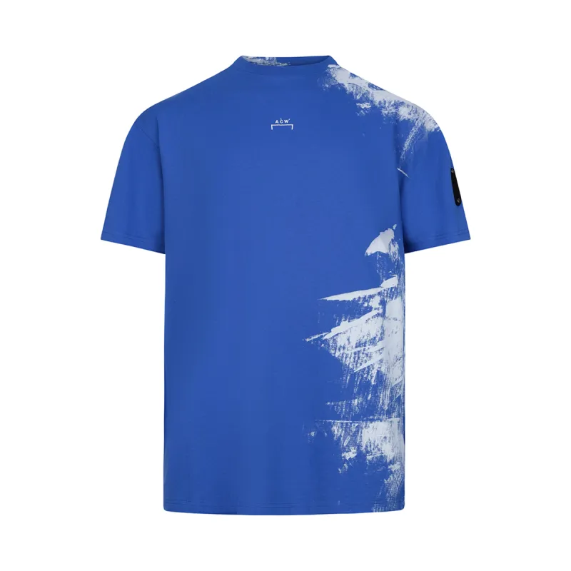 Brushstroke T-Shirt in Volt Blue made by MARAIS