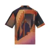 Graphic Bowling Shirt in Warm Desert sold by MARAIS