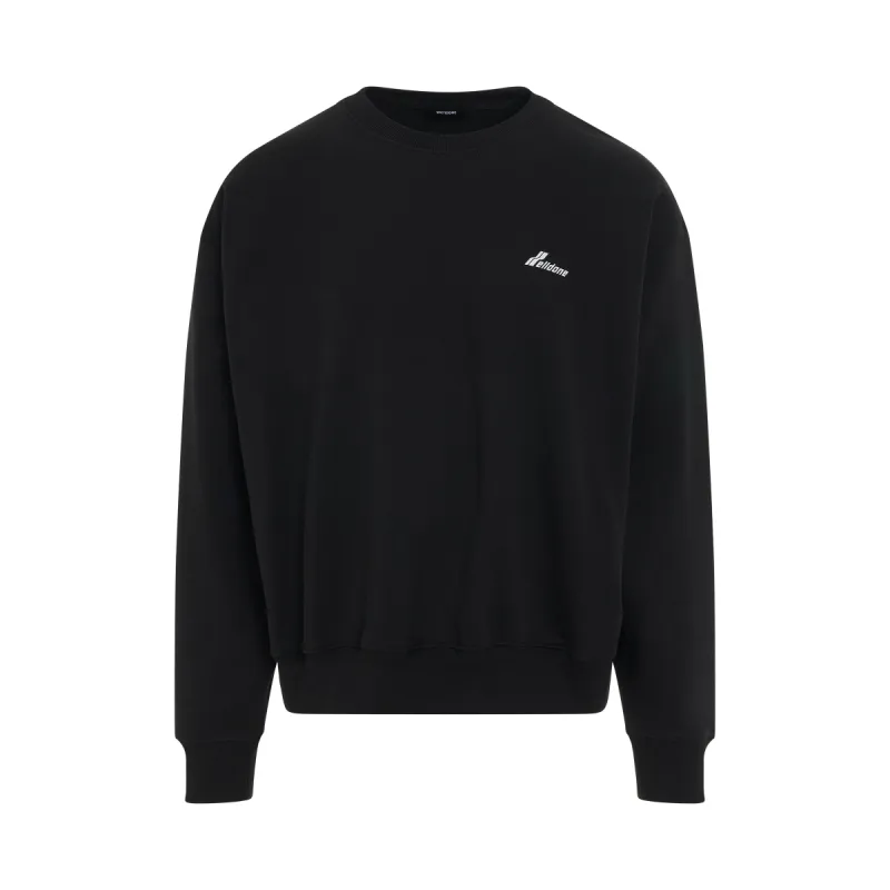 Lettering Symbol Sweatshirt in Black sold by MARAIS