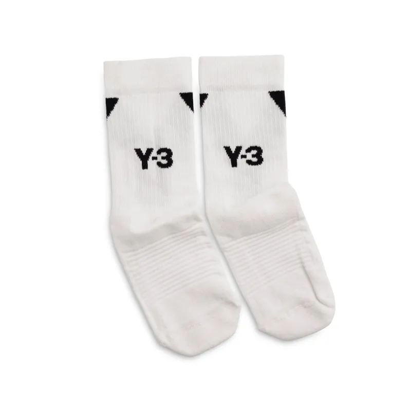 Logo High Socks in White sold by MARAIS