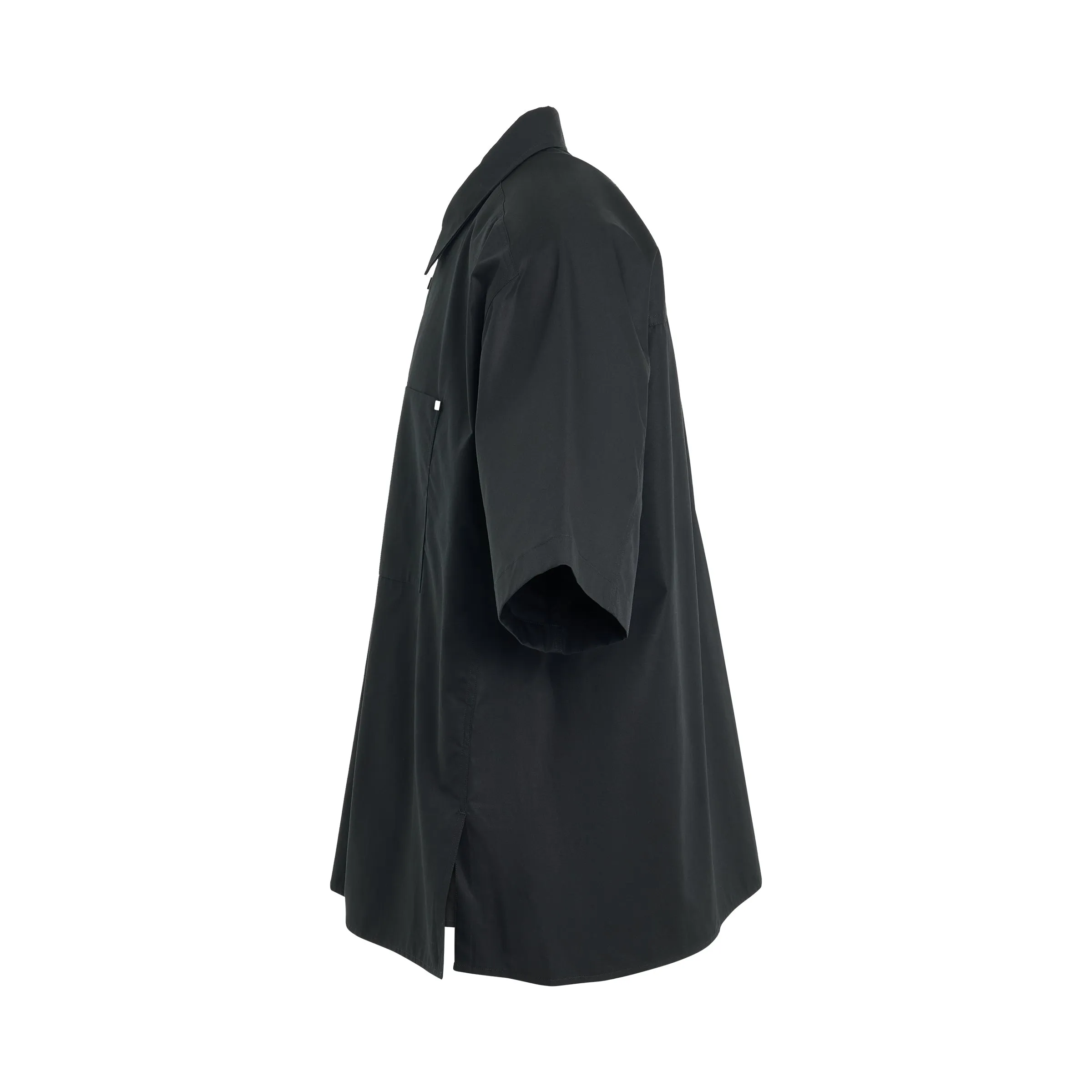 Back Logo Short Sleeve Shirt in Black sold by MARAIS product image thumbnail 3