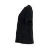 Diagonal Embroidered Casual T-Shirt in Black sold by MARAIS