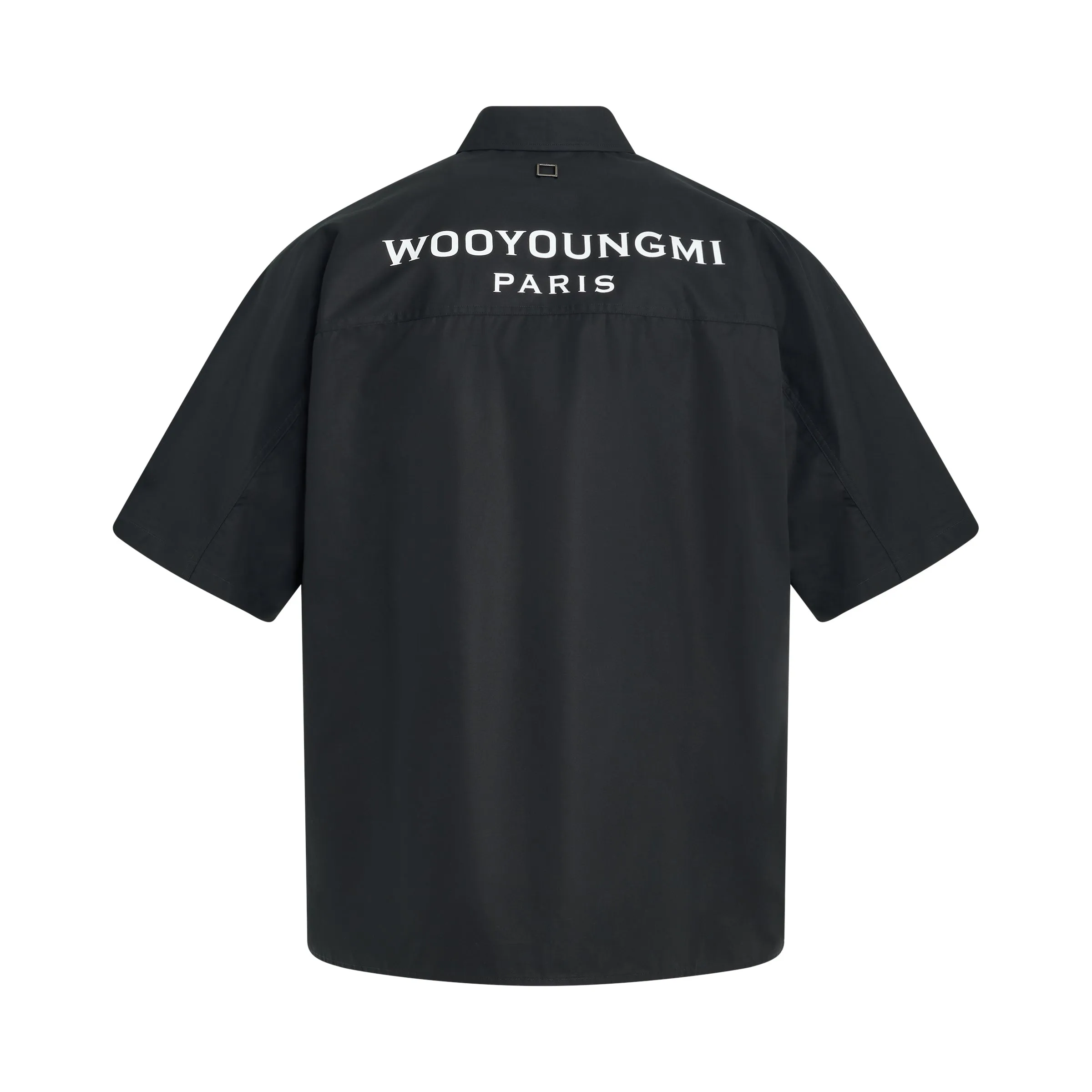 Back Logo Short Sleeve Shirt in Black sold by MARAIS product image thumbnail 4