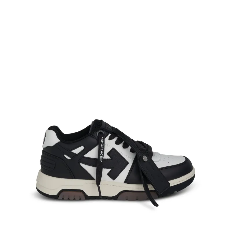 Out Of Office Calf Leather Sneakers in White/Grey sold by MARAIS