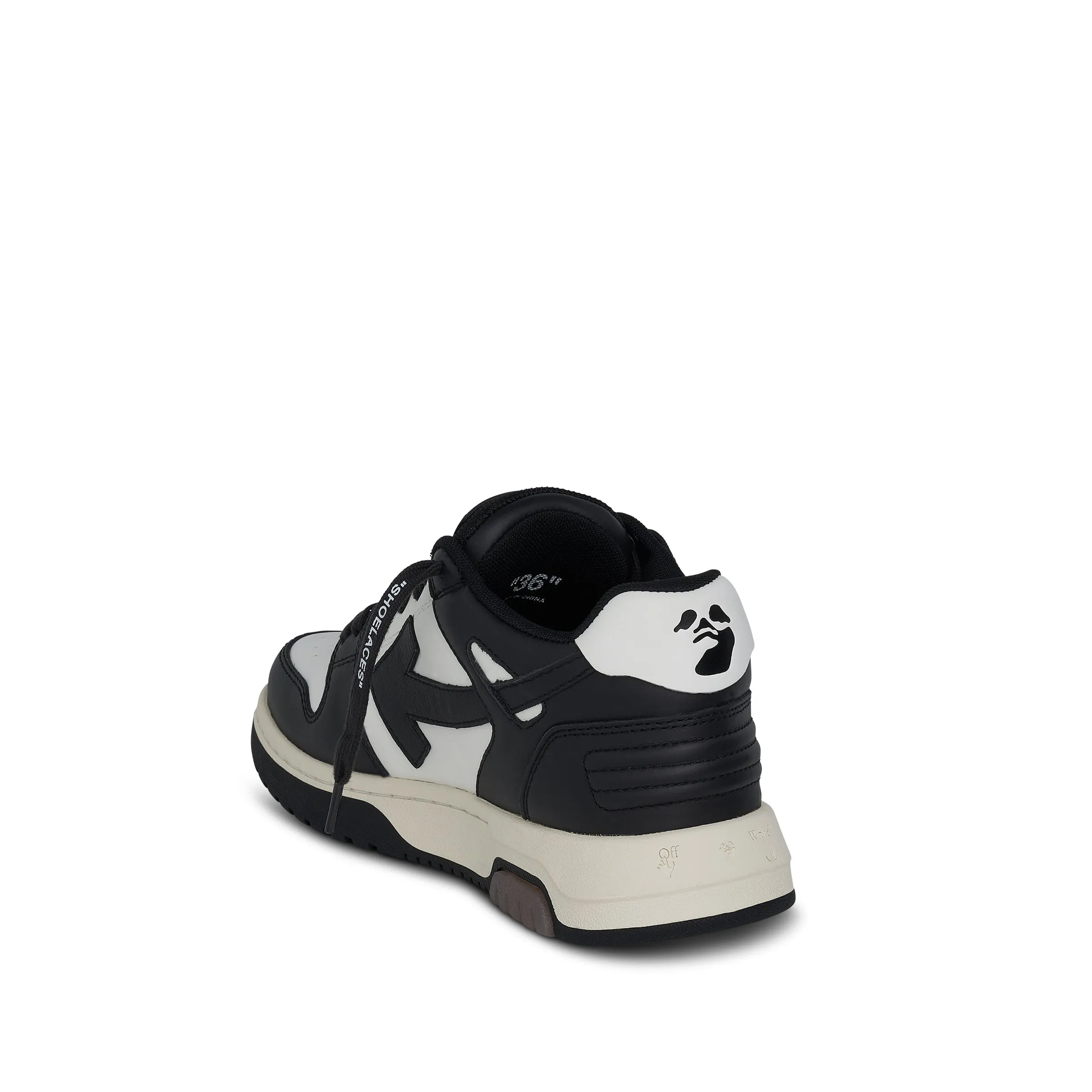 Out Of Office Calf Leather Sneakers in White/Grey sold by MARAIS product image thumbnail 3