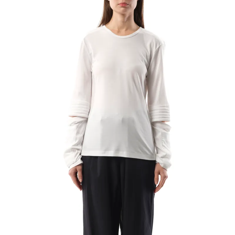 Astro Long Sleeve Top in White sold by MARAIS