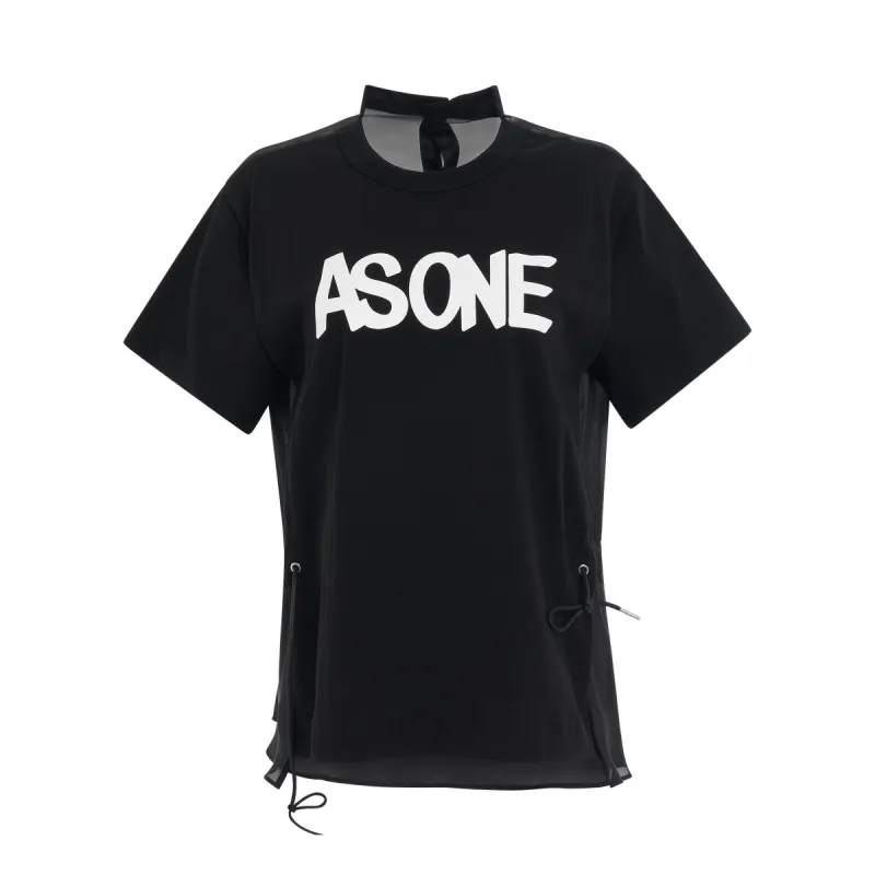 Eric Haze T-Shirt with Drawstring in Black made by MARAIS