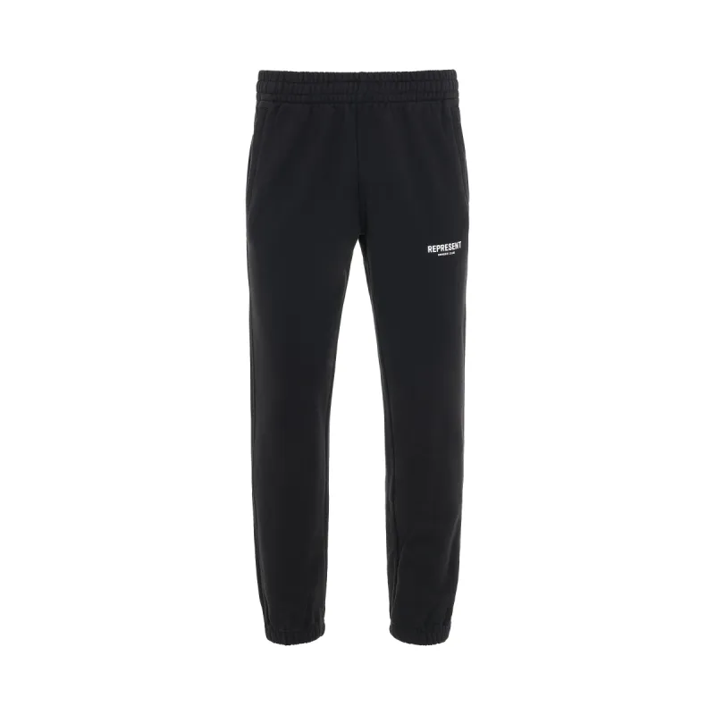 Represent Owners Club Relaxed Sweatpant in Black sold by MARAIS