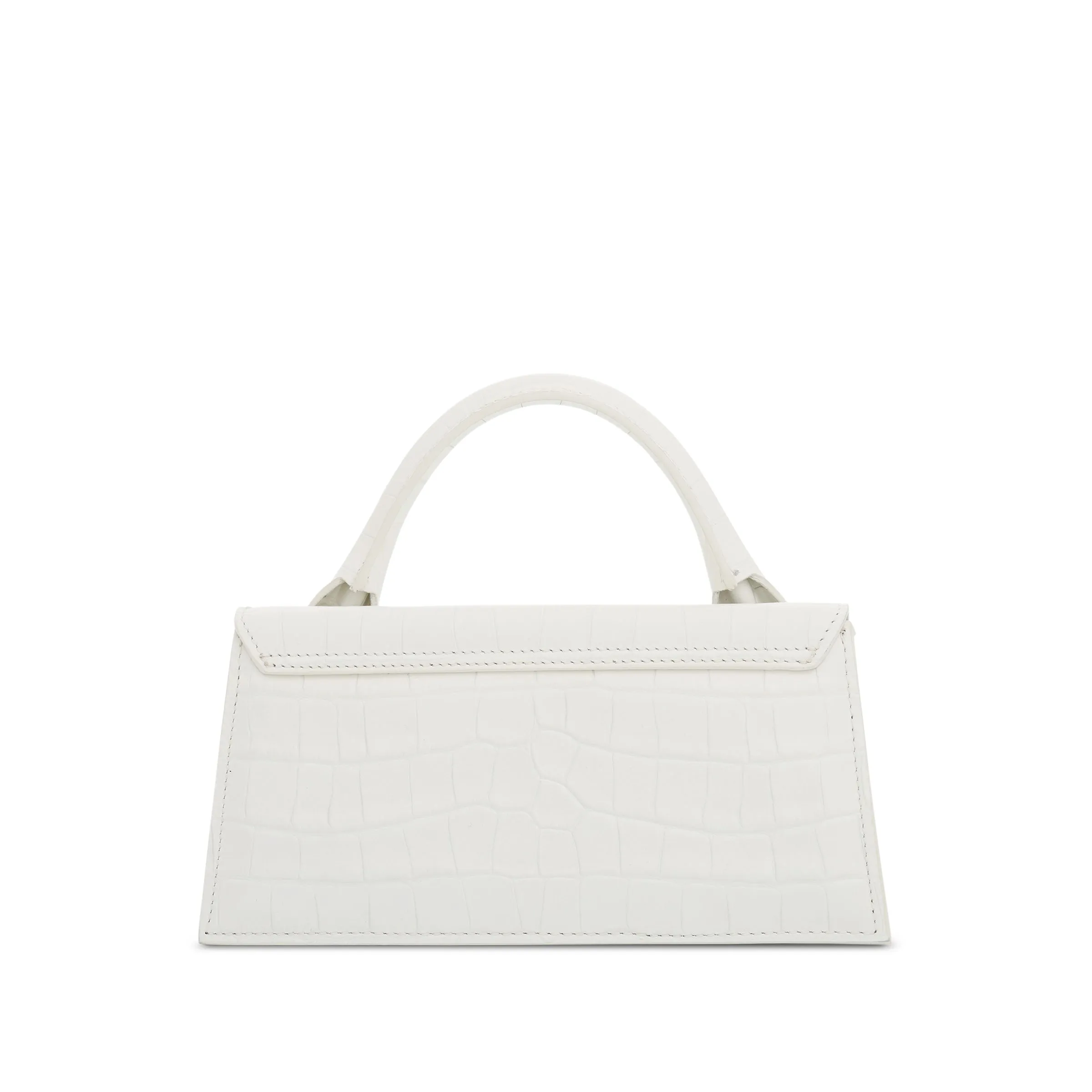 Le Chiquito Long Croc Embossed Leather Bag in Ivory sold by MARAIS product image thumbnail 3