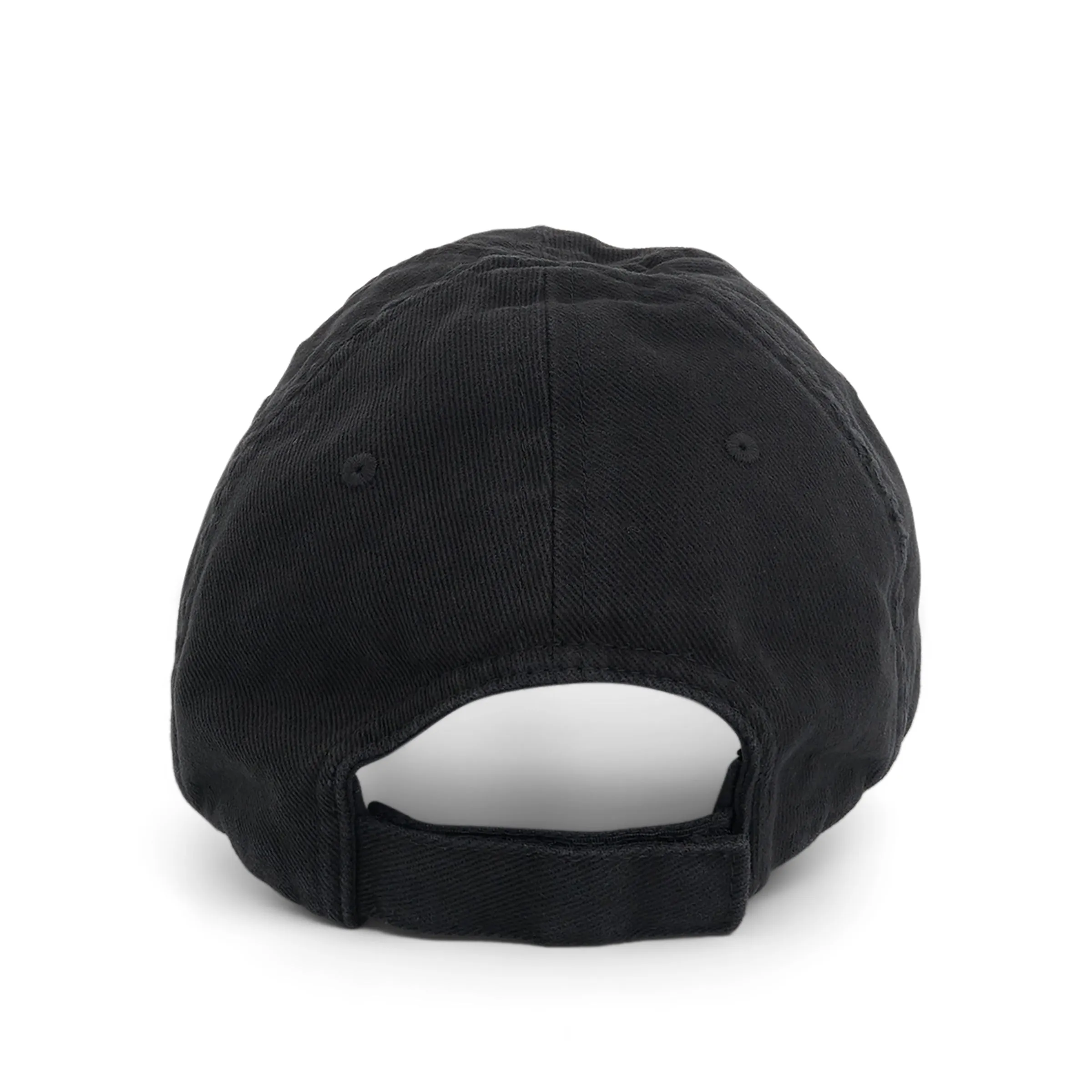 Front Piercing Cap in Washed Black/White sold by MARAIS product image thumbnail 3