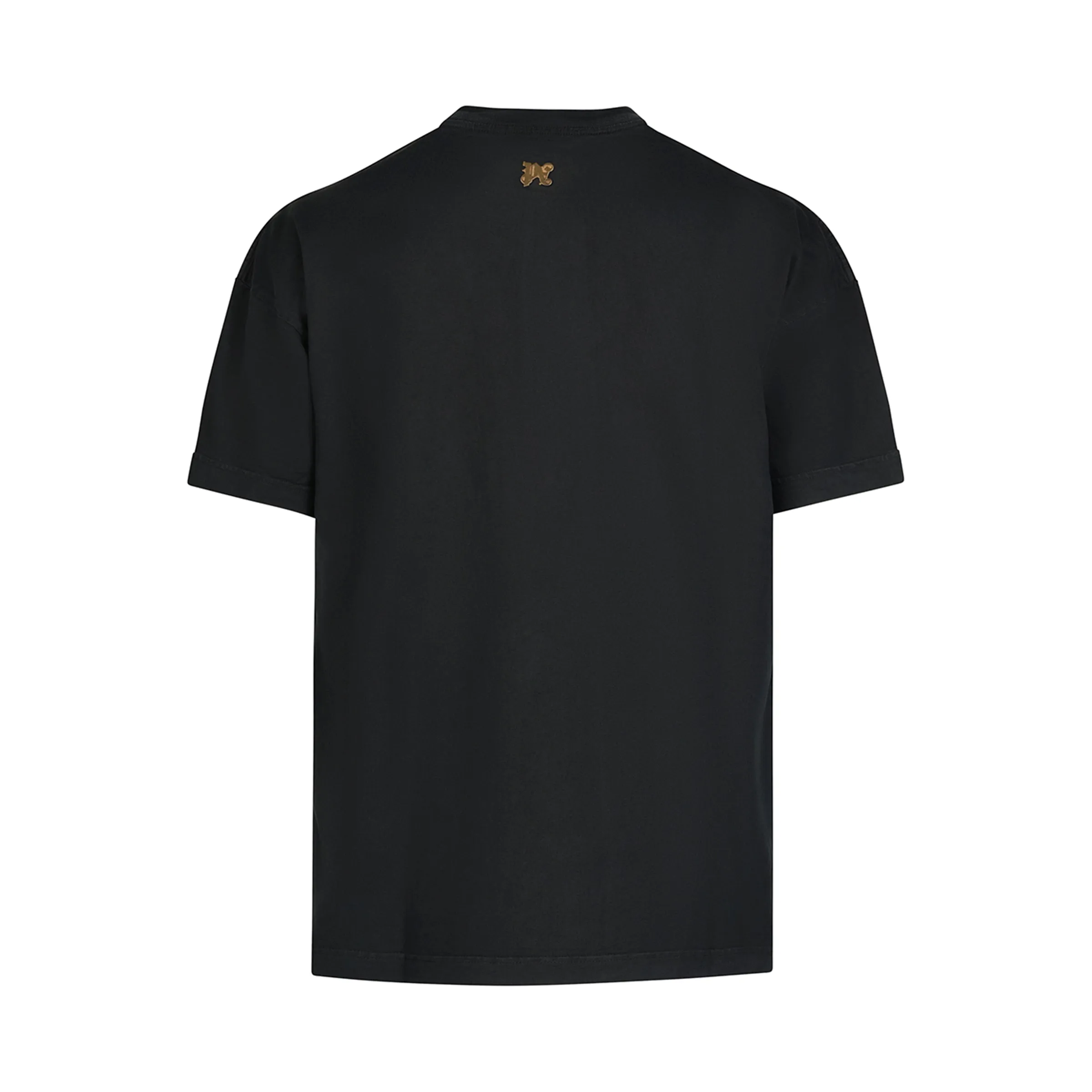 Burning Monogram T-Shirt in Black/Gold sold by MARAIS product image thumbnail 4