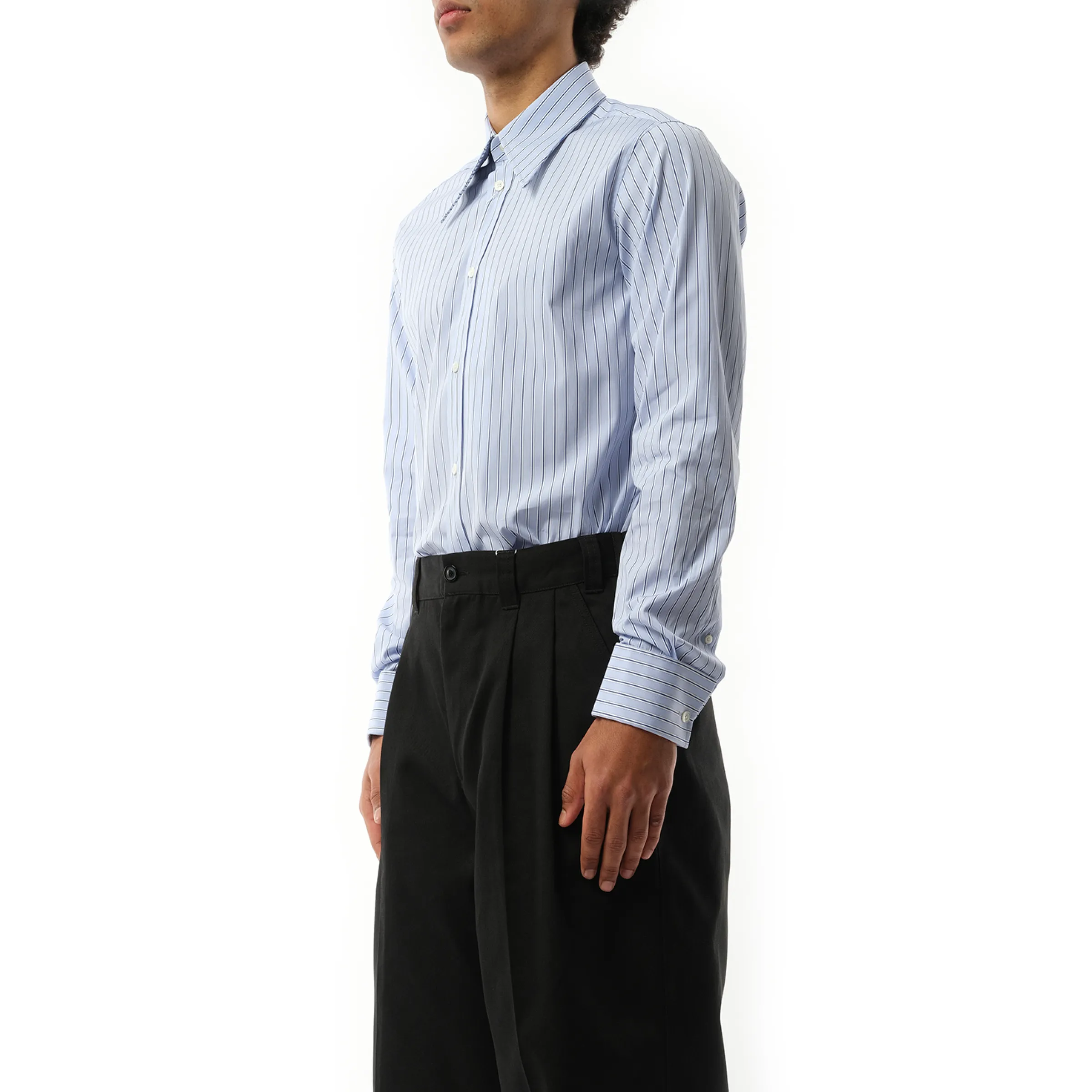 Classic Stripe Shirt in Light Blue sold by MARAIS product image thumbnail 5