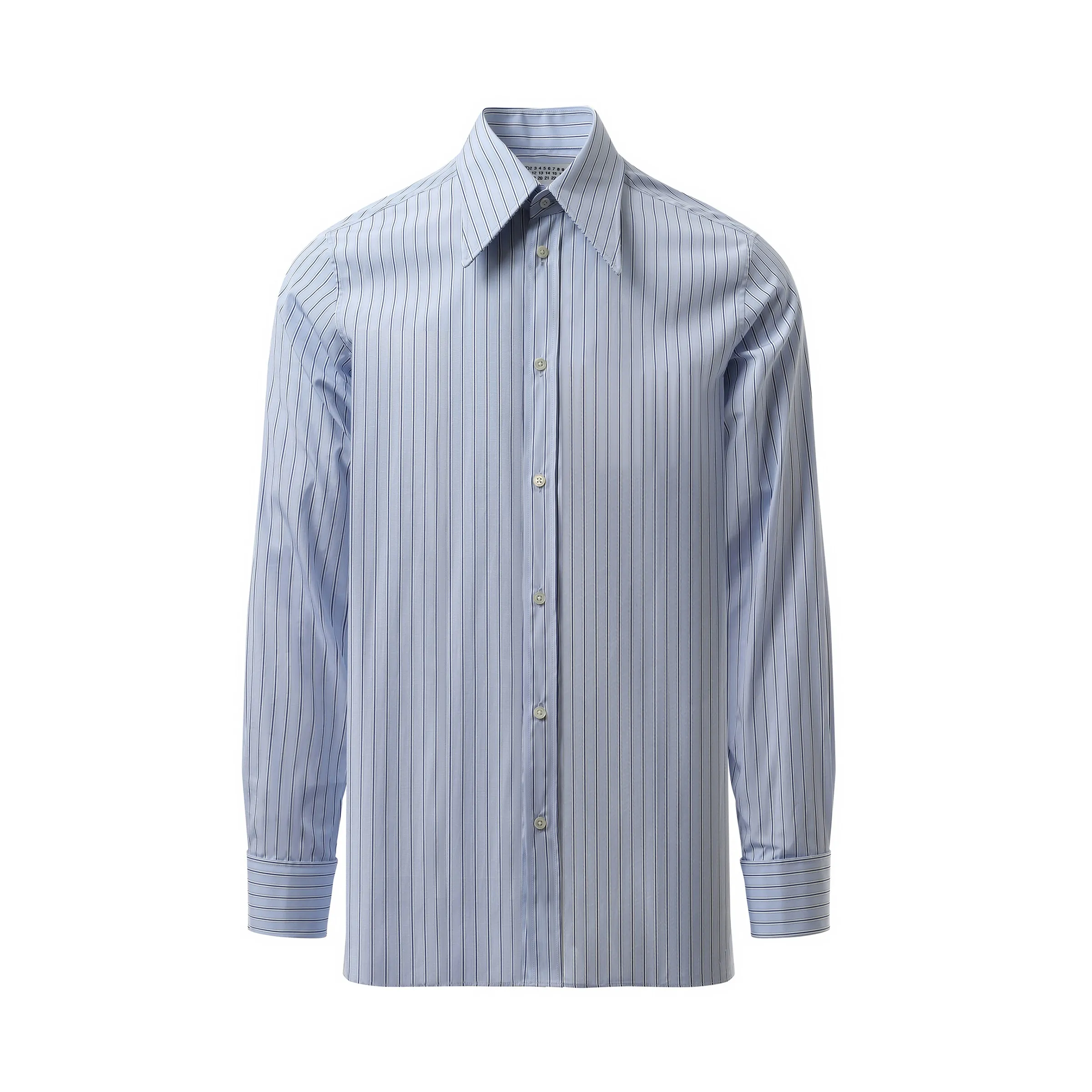 Classic Stripe Shirt in Light Blue sold by MARAIS product image thumbnail 2