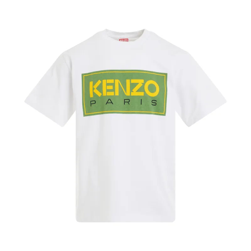 Paris Logo T-Shirt in White sold by MARAIS