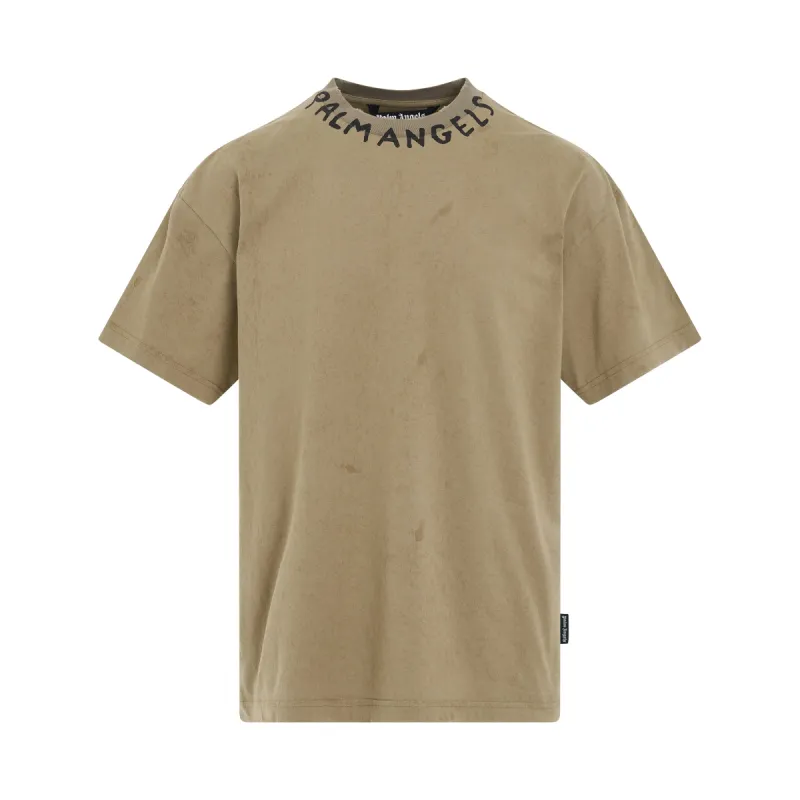 Seasonal Logo Vintage T-Shirts in Military/Black made by MARAIS