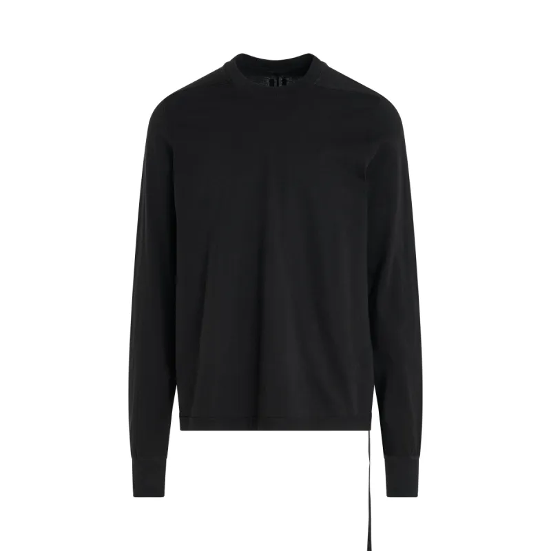 Cotton Crewneck Sweatshirt in Black sold by MARAIS