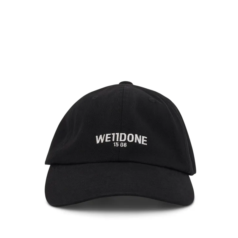 1506 Logo Washed Cap in Black sold by MARAIS