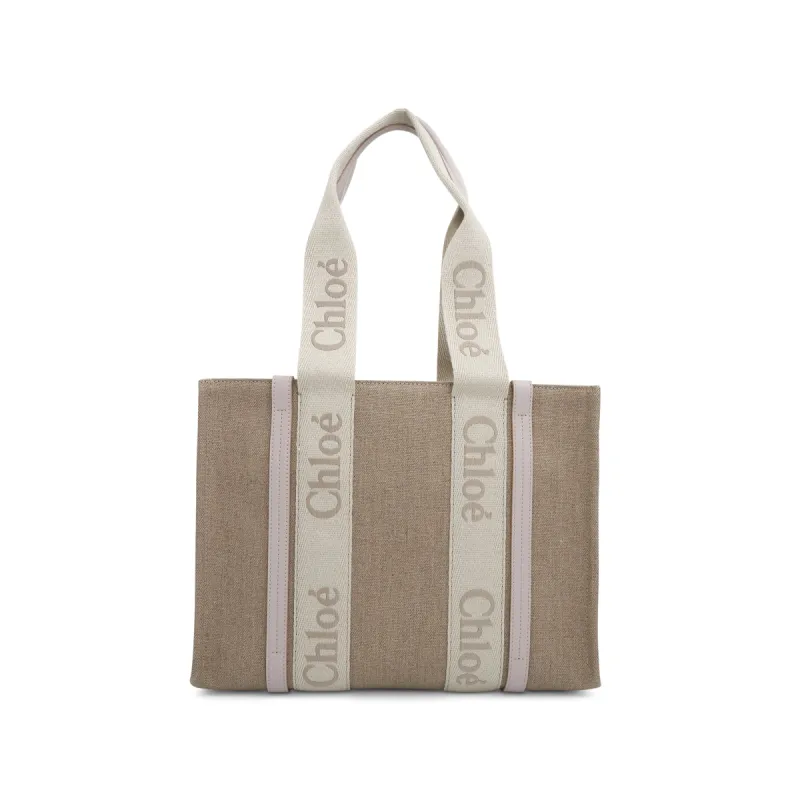 Medium Woody Tote Bag in Wild Grey sold by MARAIS