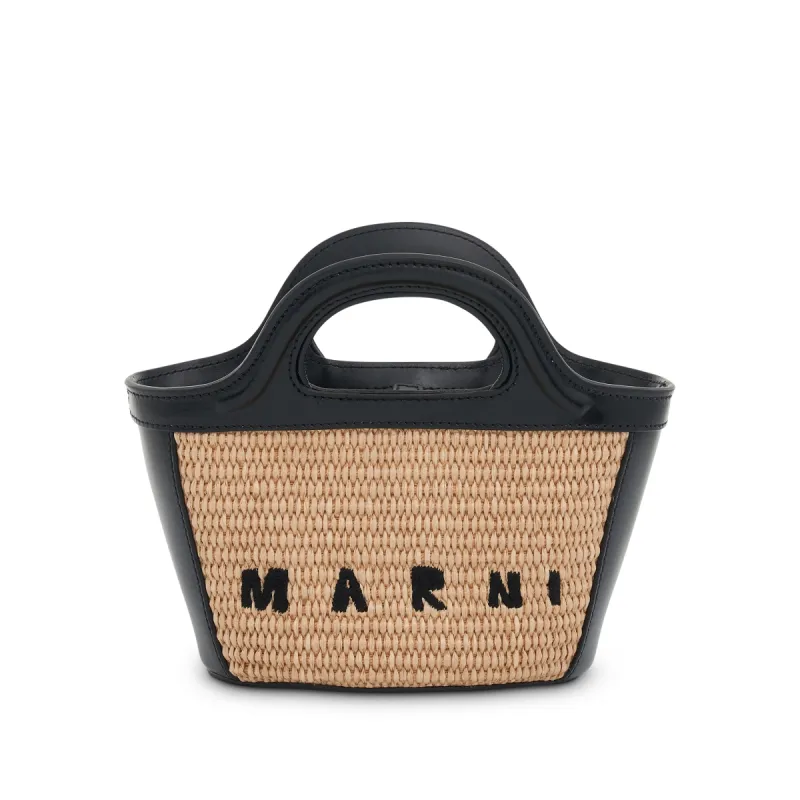 Tropicalia Micro Bag in Sand Storm/Black sold by MARAIS