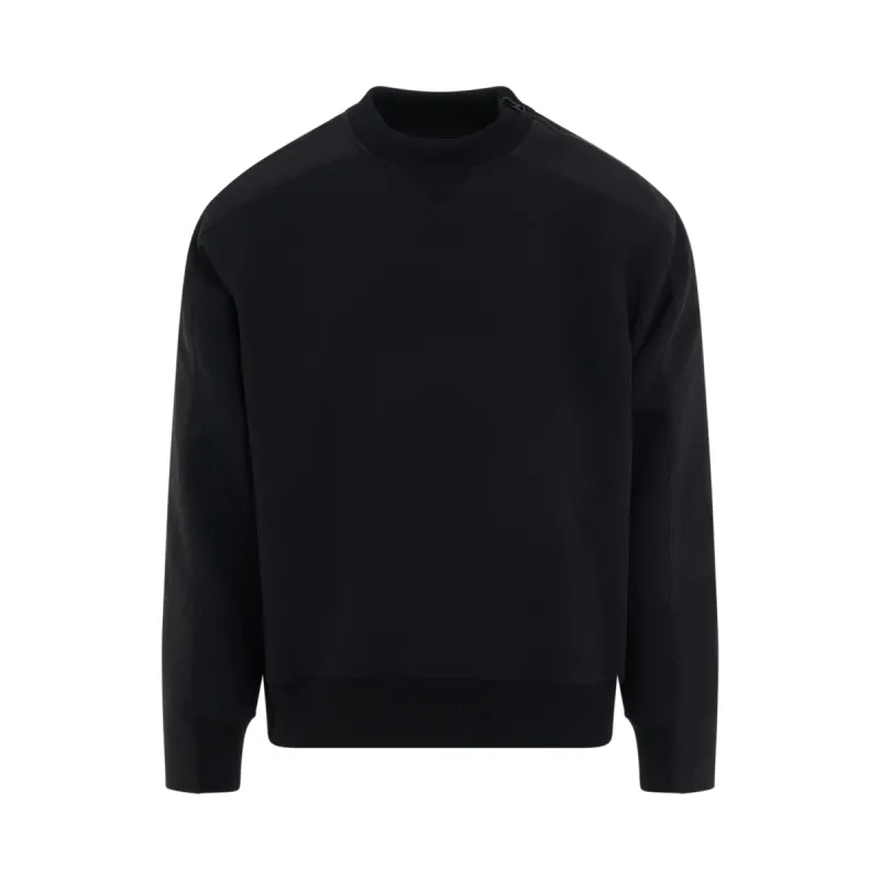 Technical Jersey Pullover in Black sold by MARAIS
