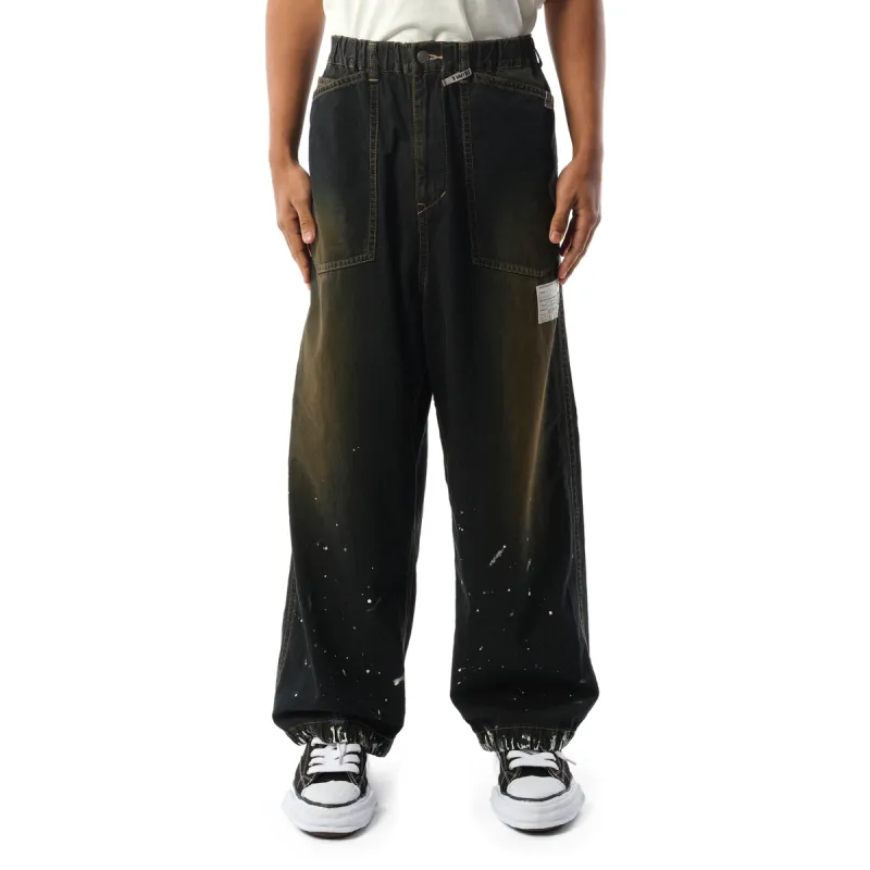 Painted Baker Jeans in Indigo sold by MARAIS