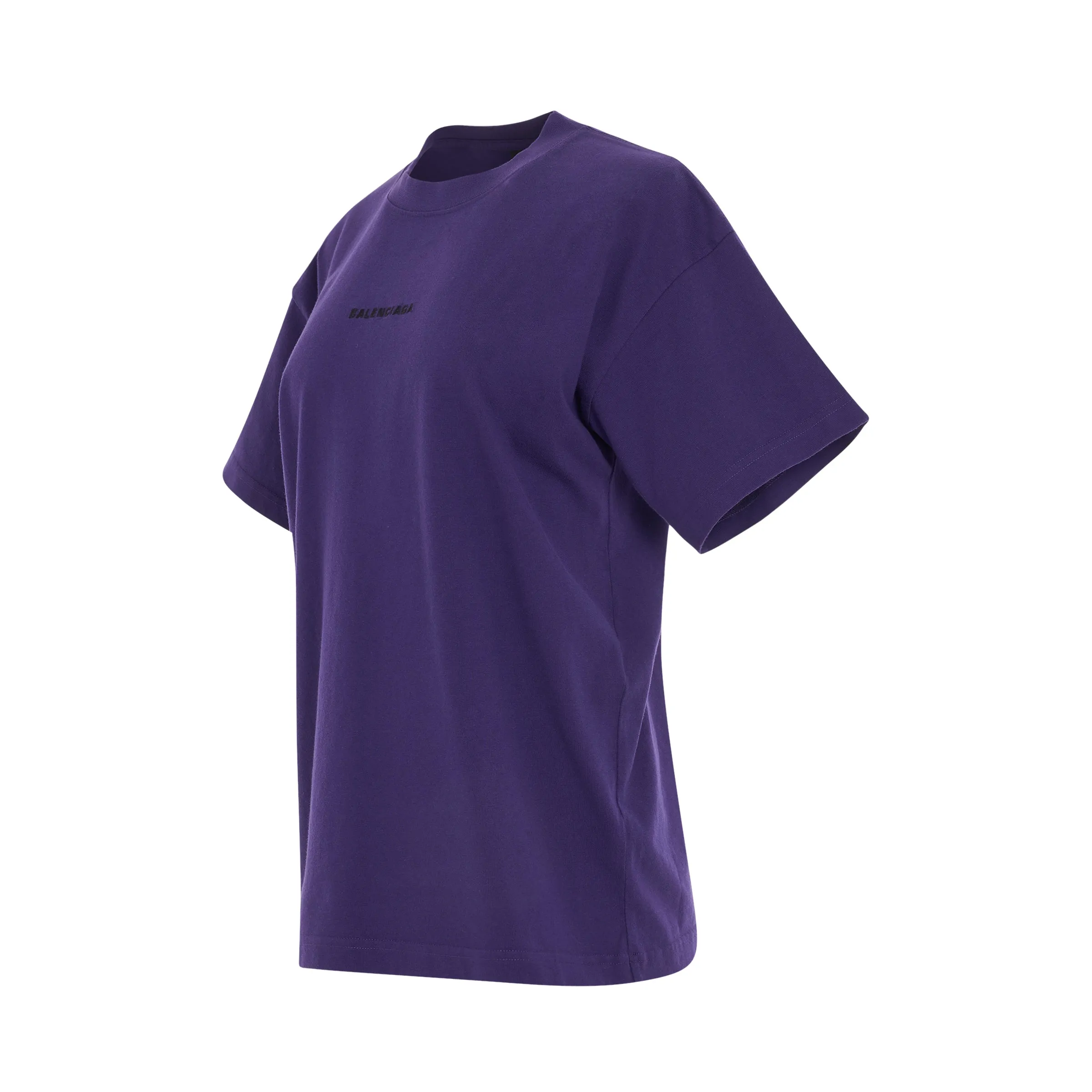 New Back Logo Medium Fit T-Shirt in Deep Purple/Black sold by MARAIS product image thumbnail 2