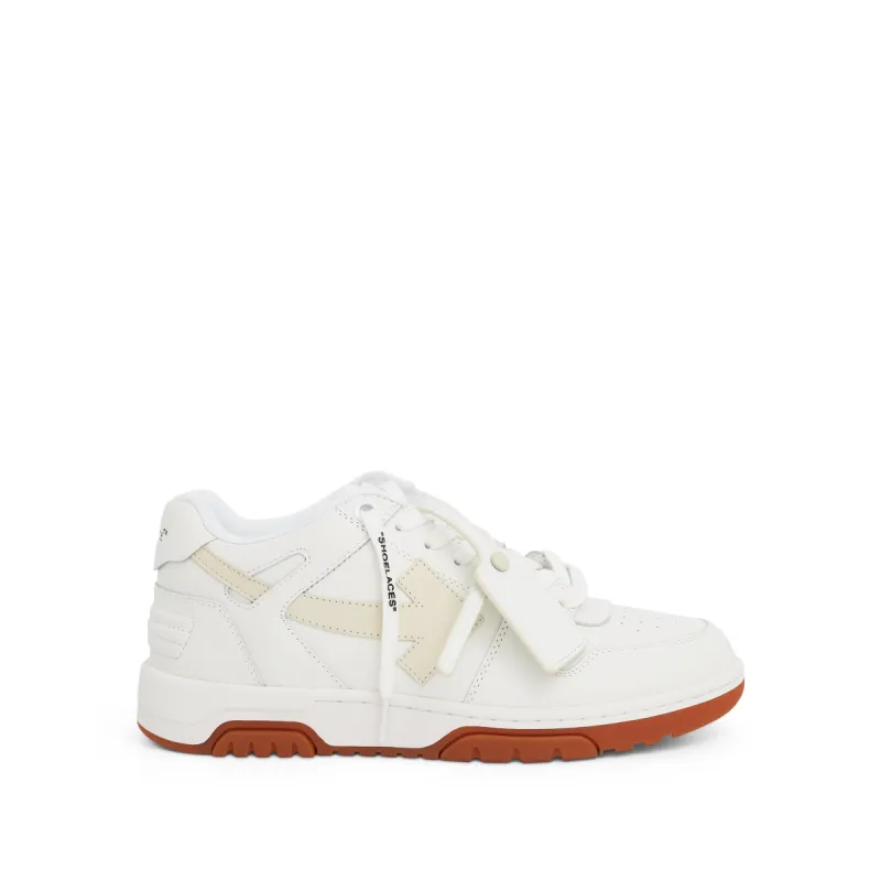 Out of Office Calf Leather Sneaker In White/Beige sold by MARAIS