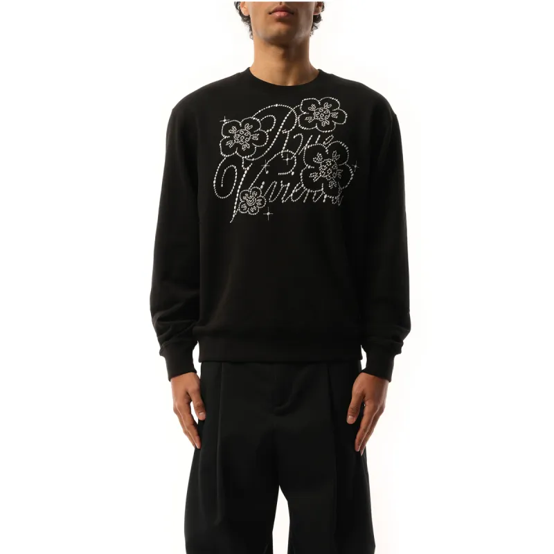 Constellation Embroidered Sweatshirt in Black sold by MARAIS