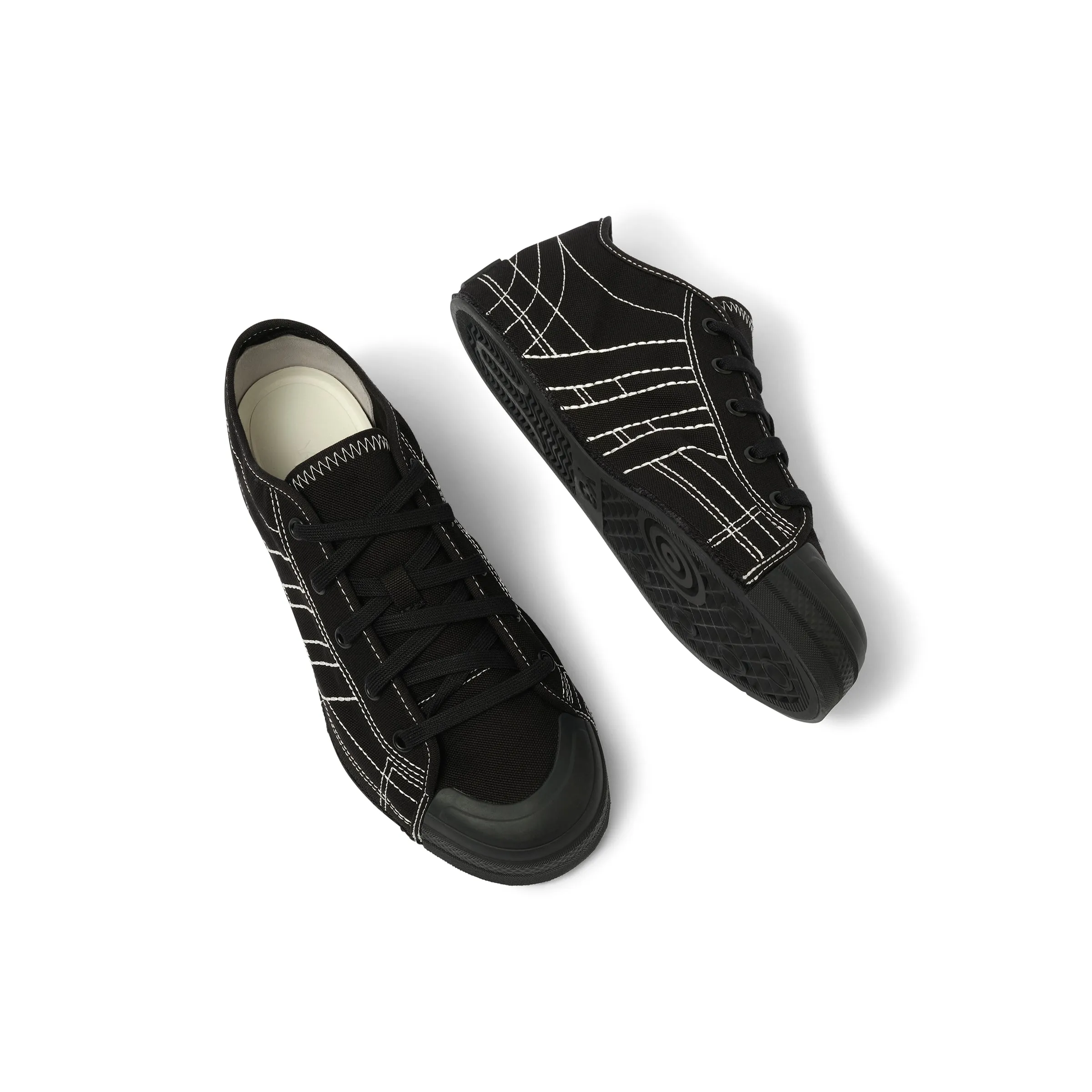 Nizza Low Sneaker in Black/Off White sold by MARAIS product image thumbnail 4