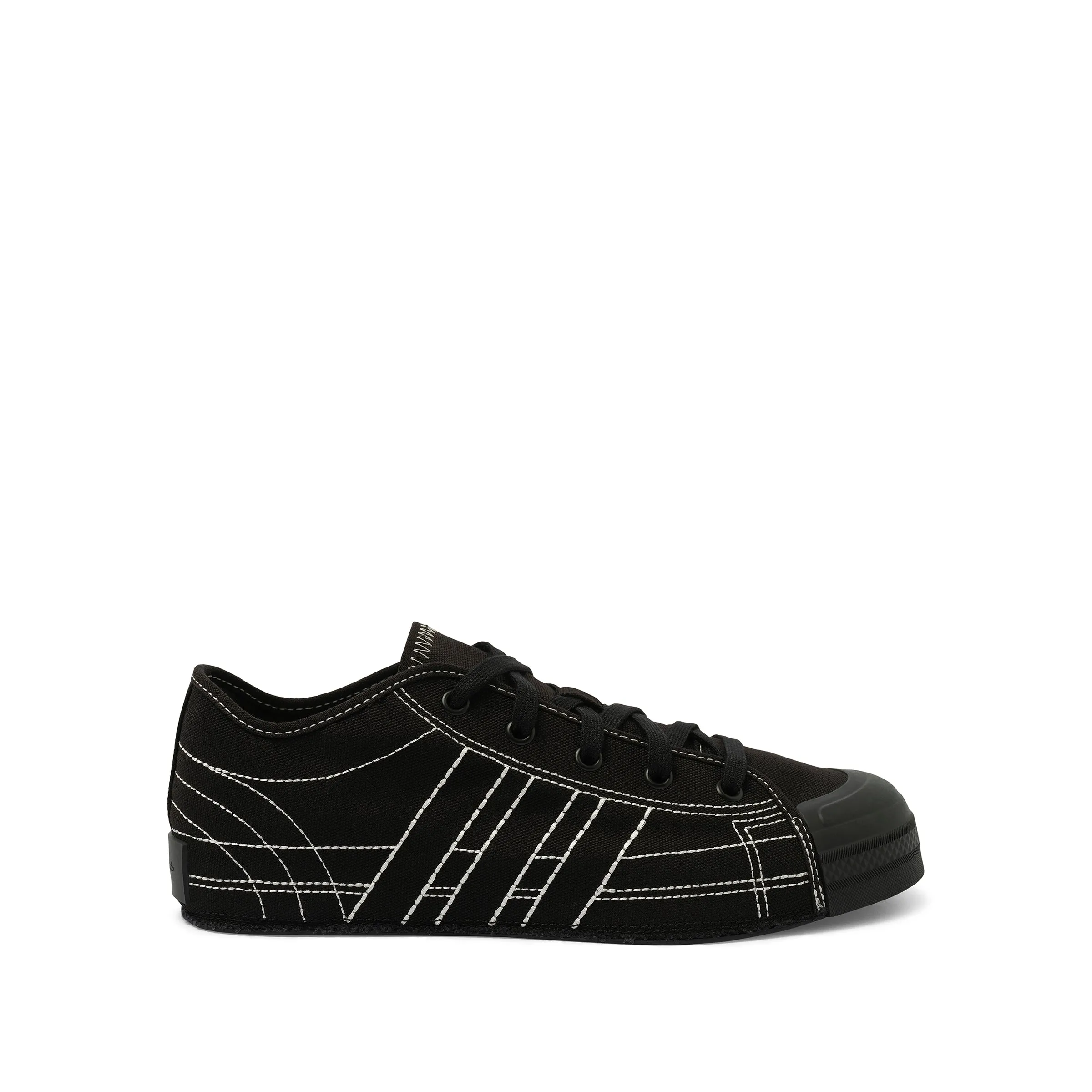 Nizza Low Sneaker in Black/Off White sold by MARAIS