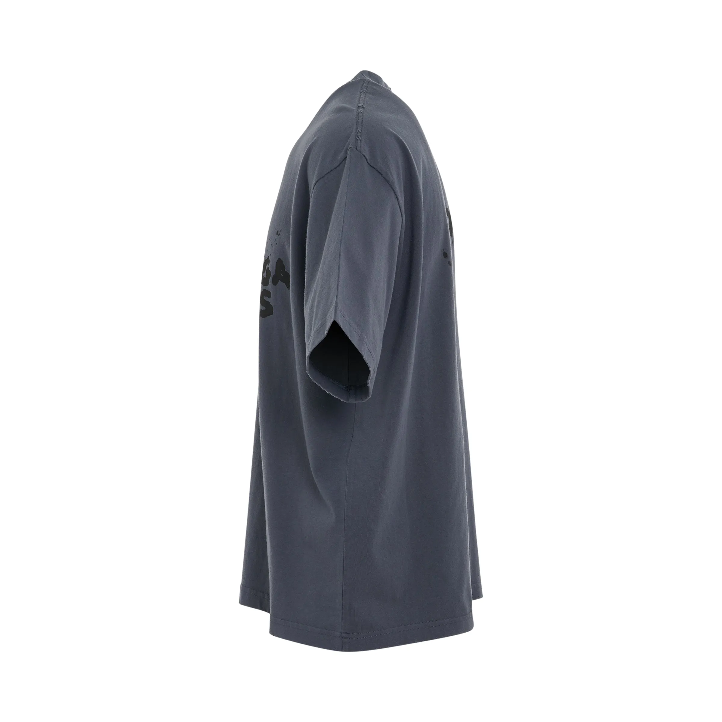 Logo Medium Fit logo T-shirt in Washed Blue/Black sold by MARAIS product image thumbnail 3