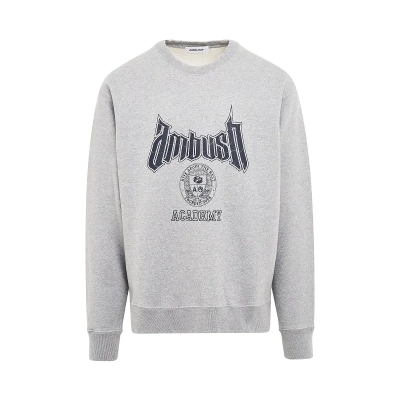 Ambush Academy Sweatshirt in Grey sold by MARAIS