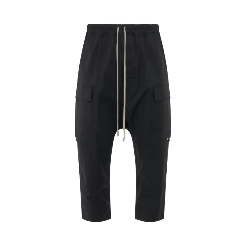 Cargo Cropped Pants in Black sold by MARAIS