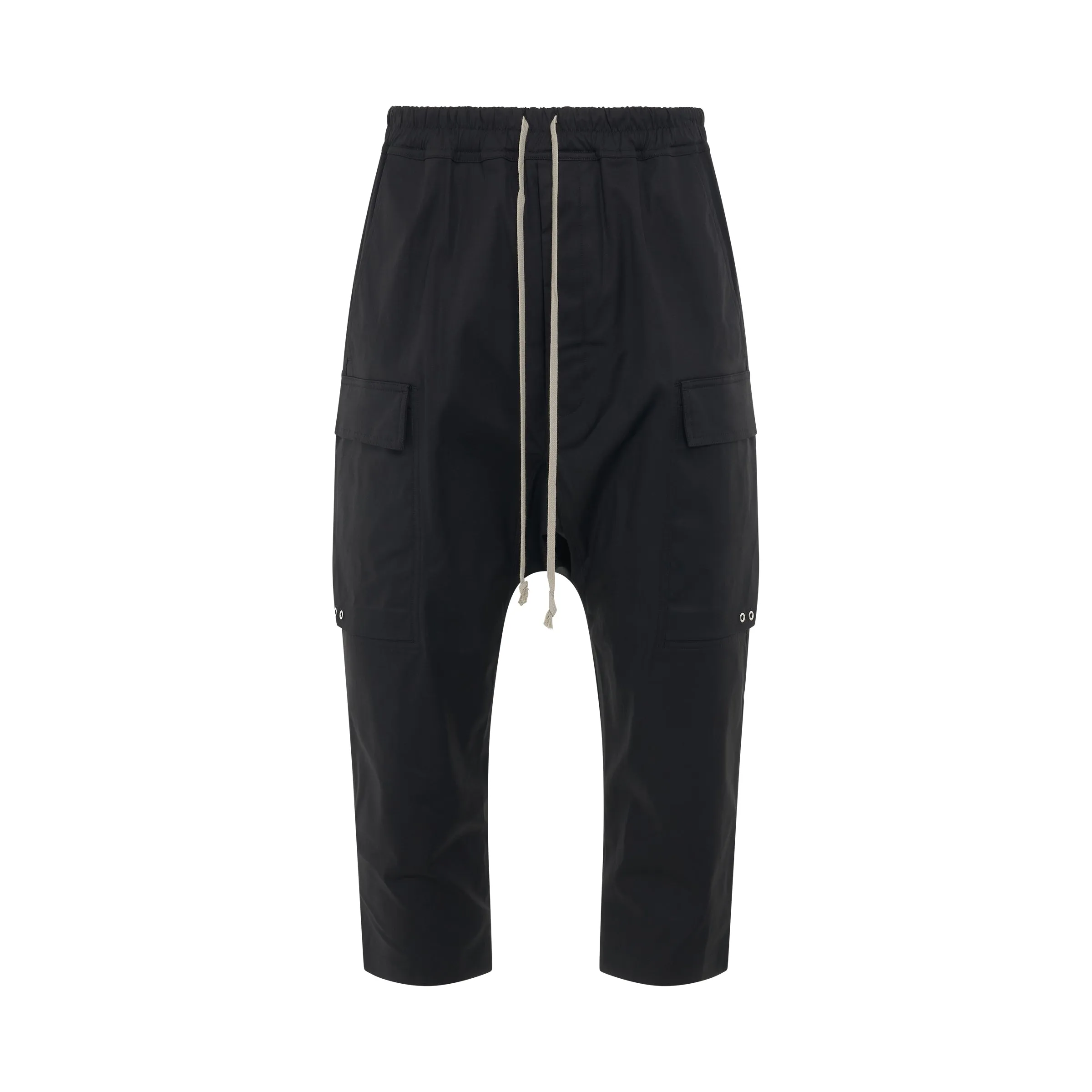 Cargo Cropped Pants in Black sold by MARAIS