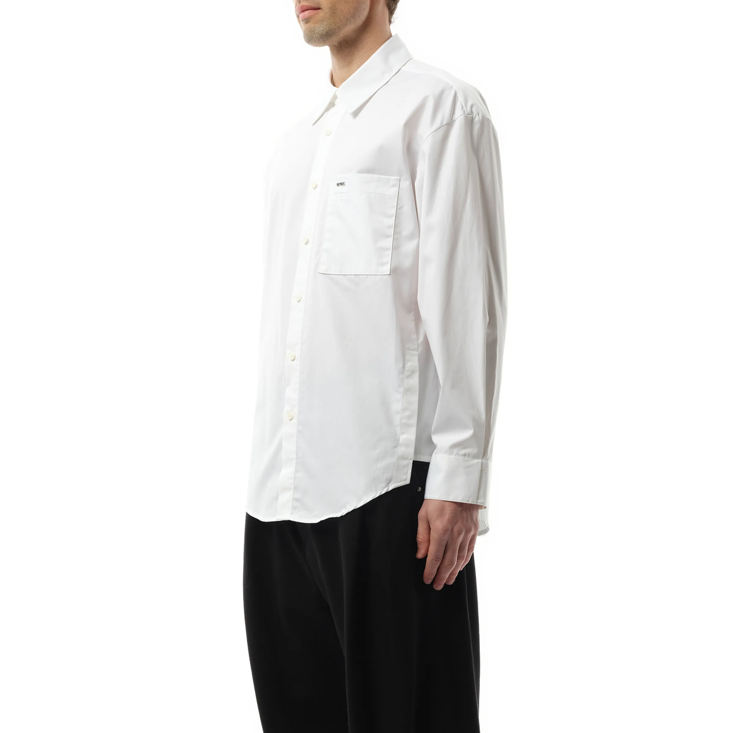 Logo Poplin Shirt in White sold by MARAIS product image thumbnail 5