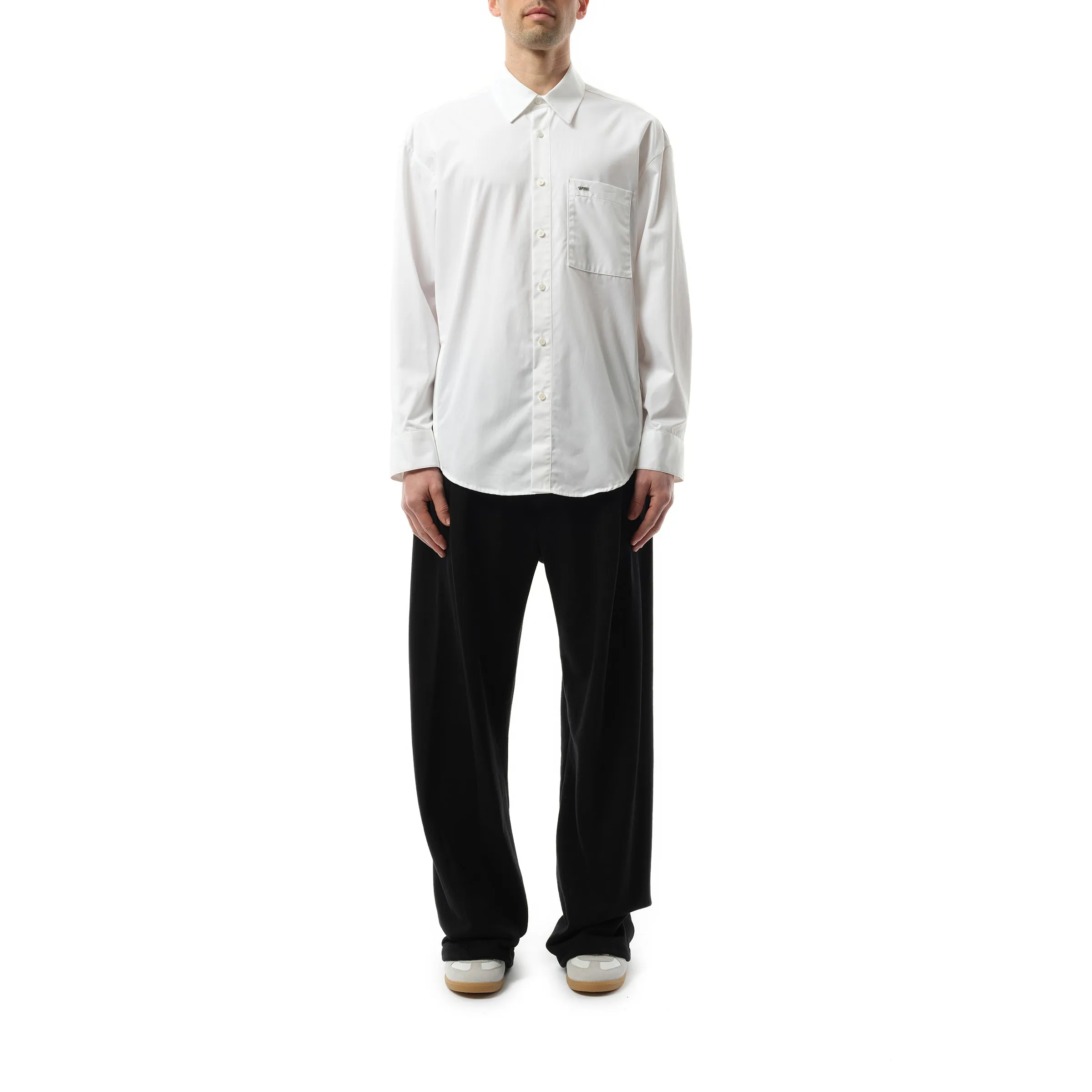 Logo Poplin Shirt in White sold by MARAIS product image thumbnail 4