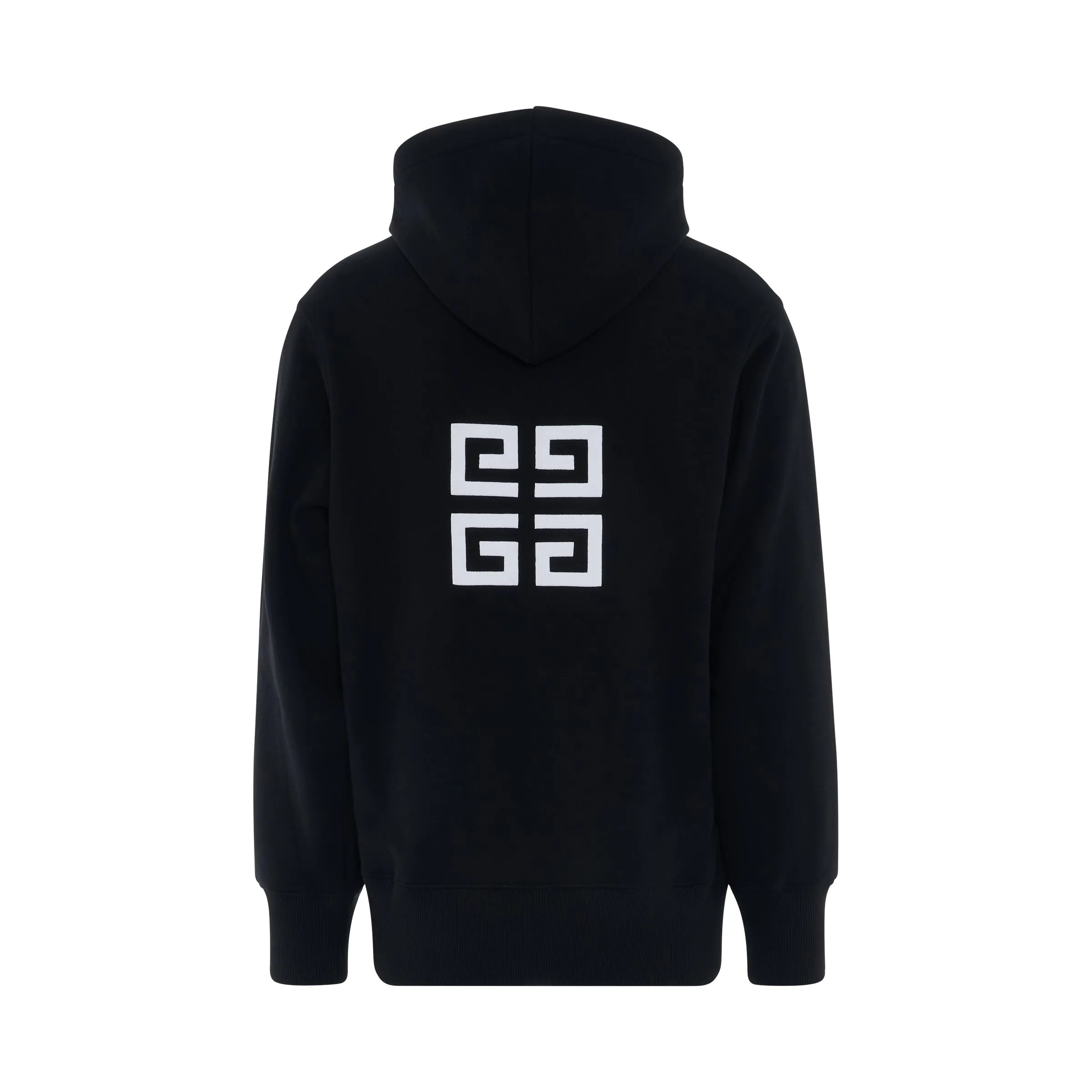 Embroidered Logo Classic Fit Hoodie in Black sold by MARAIS product image thumbnail 4