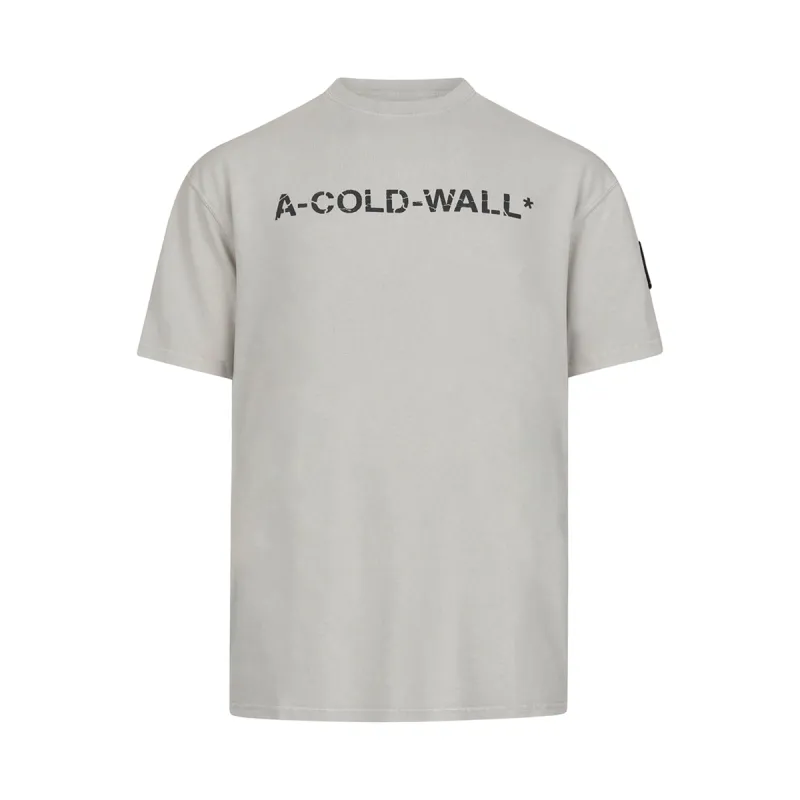 Overdye Logo T-Shirt in Cement Grey sold by MARAIS